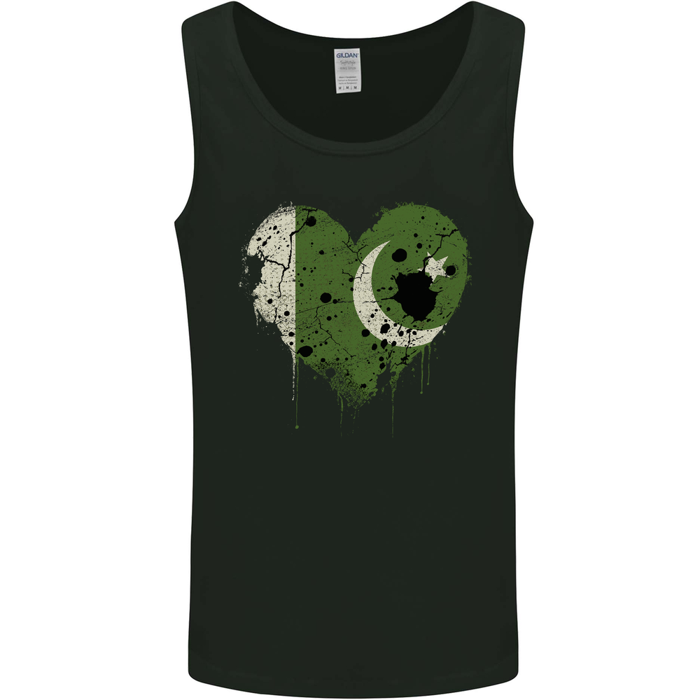 Love Pakistan Flag Pakistani Day Football Mens Vest Tank Top
