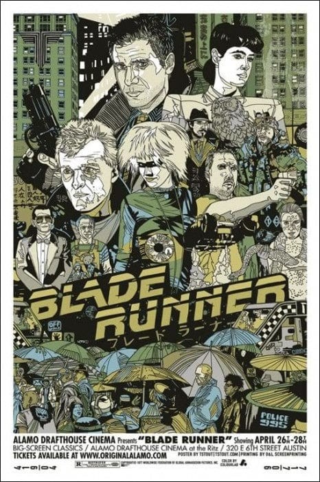 Blade Runner by Tyler Stout xx/250 Screen Print Art Poster Mondo Artist