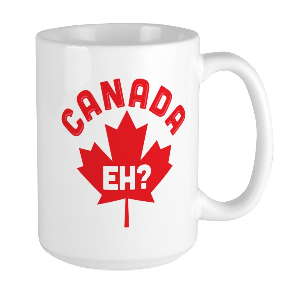 CafePress Canada Eh? Mugs Coffee Mug, Large 15 oz. White Coffee Cup (283410748)