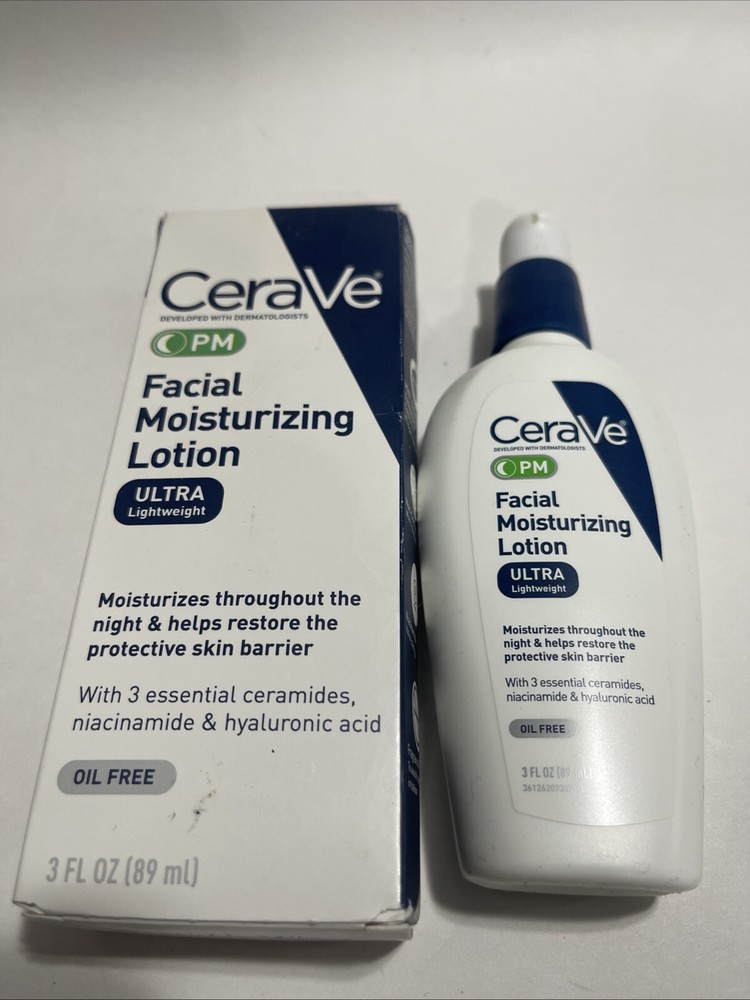 CeraVe PM Facial Moisturizing Lotion 3 oz Ultra Lightweight