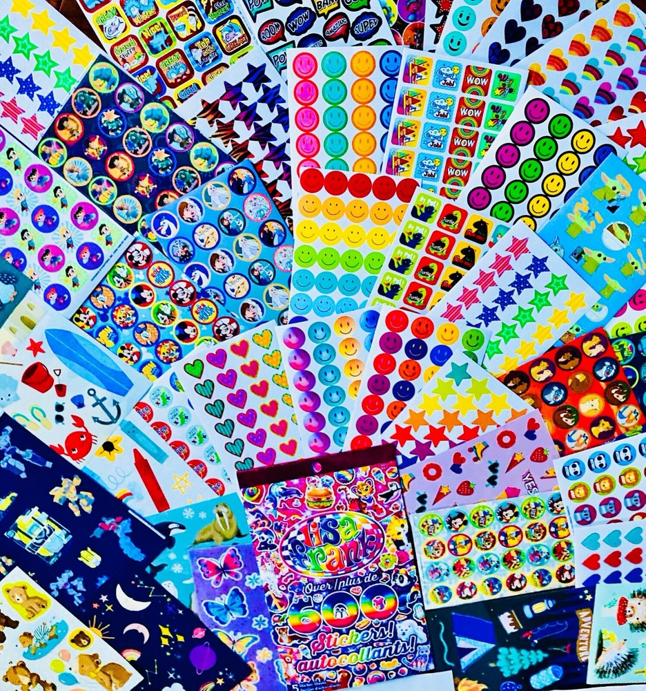 Vibrant 979+ Scrapbooking Sticker Bundle With Fun Themes Variety  