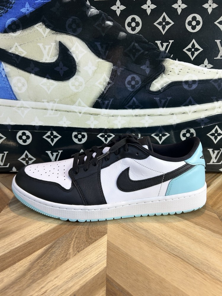 Nike Air Jordan 1 Low Golf White Black Toe UNC Mens Size 12 Rare Sneakers