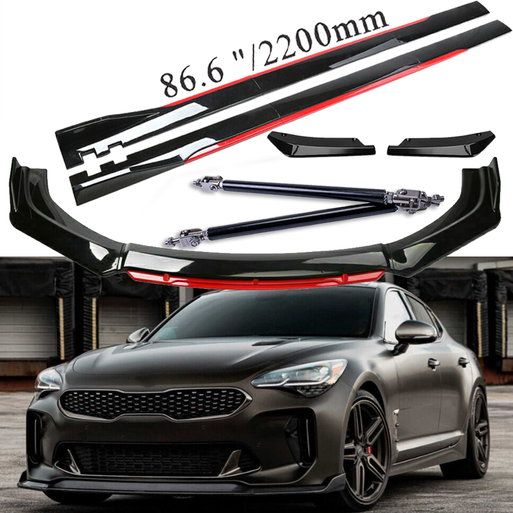 For Kia Stinger Forte Front Bumper Lip Spoiler Splitter Side /Skirt Body