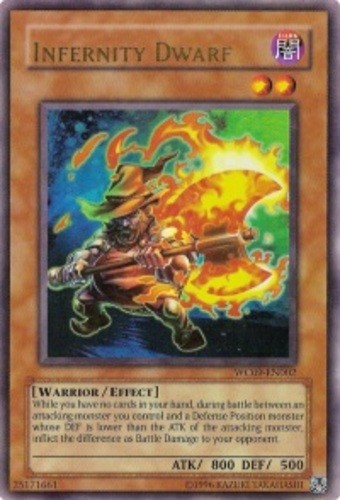 Infernity Dwarf WC09-EN002 Ultra Rare Limited Edition NM 5Ds Stardust