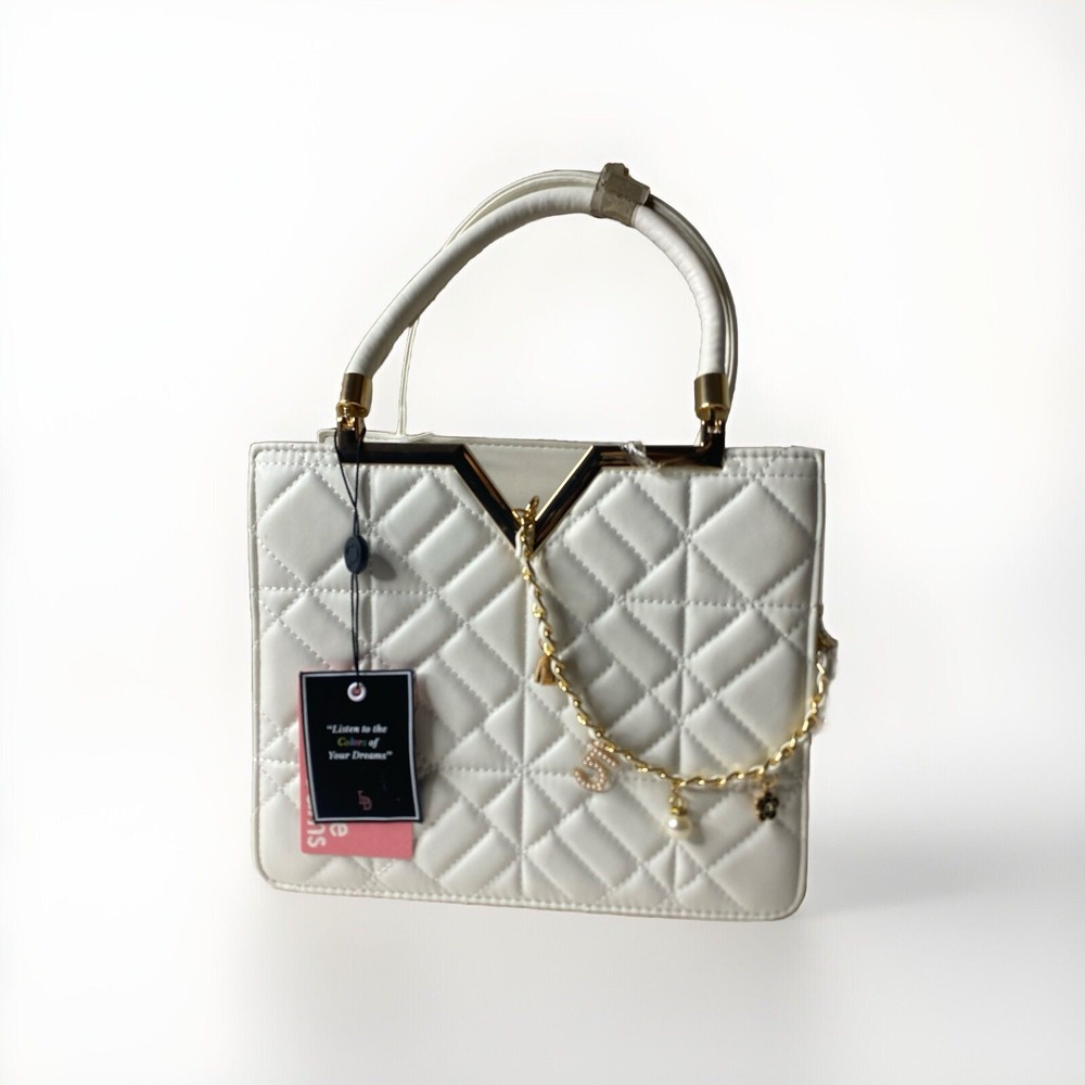 Ivory  Crossbody/Satchel / Top Handle Bag W /PurseCharm