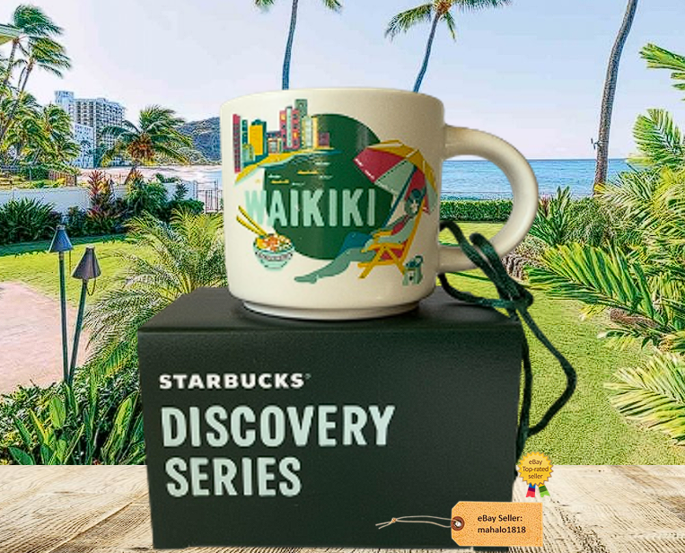 2024 Starbucks HAWAII Discovery WAIKIKI Ornament 2oz Limited Edition