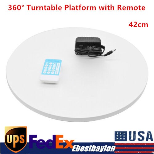 16.5 Inch 360° Motorized Rotating Display Stand with Remote Control  