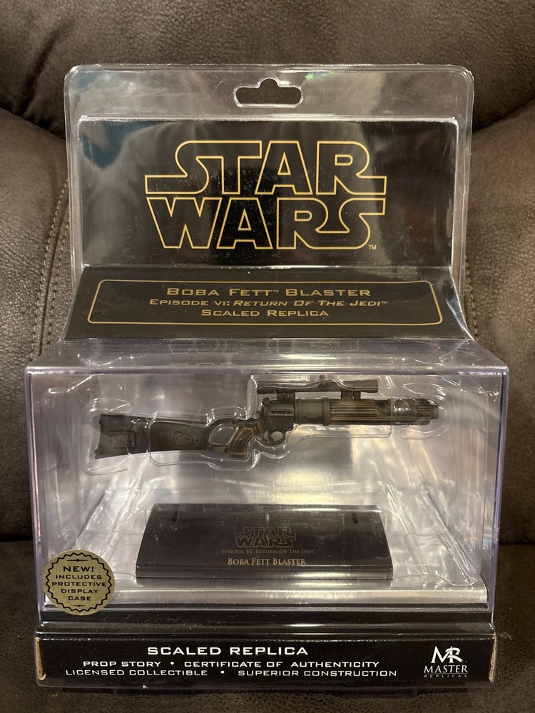 Master Replicas Star Wars Return Of The Jedi Boba Fett Blaster .33 Scale MIP