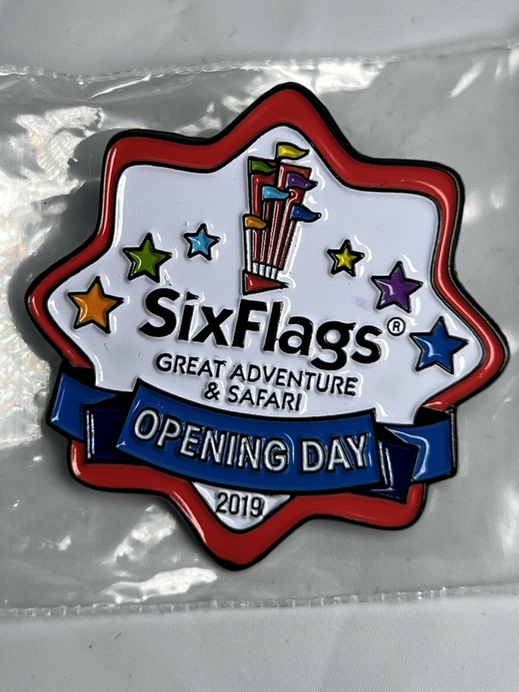 Six Flags Great Adventure 2019 Opening Day Limited Member Pin New Jersey-image