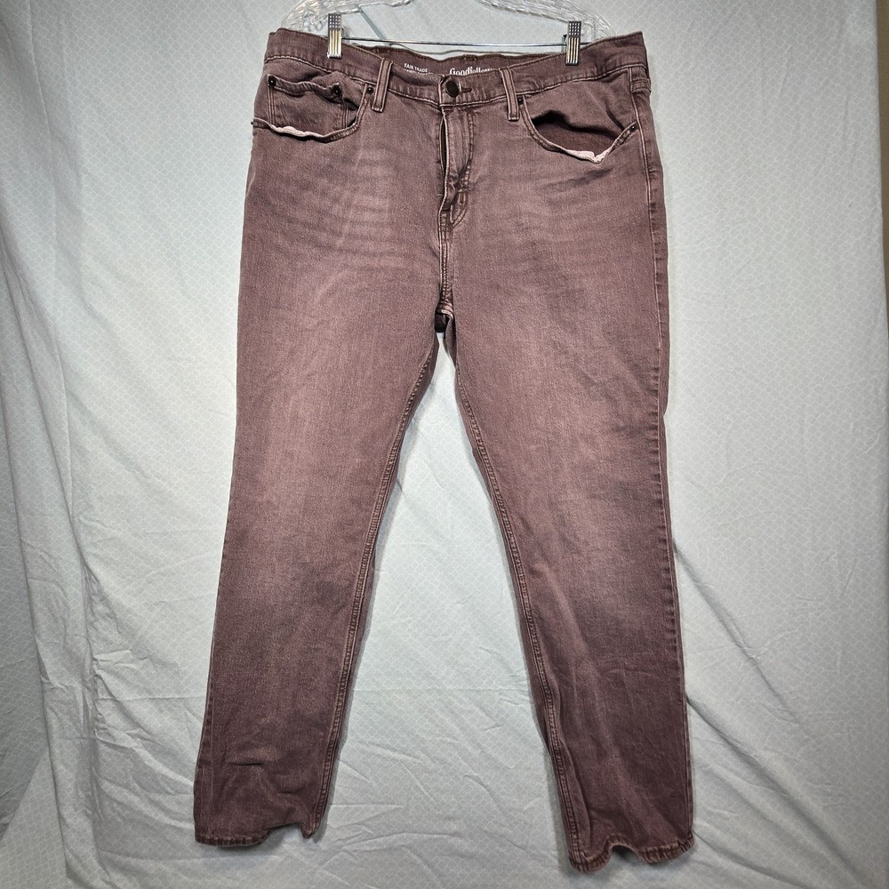 Goodfellow Faded Maroon Straight Leg Jeans Size 40x30