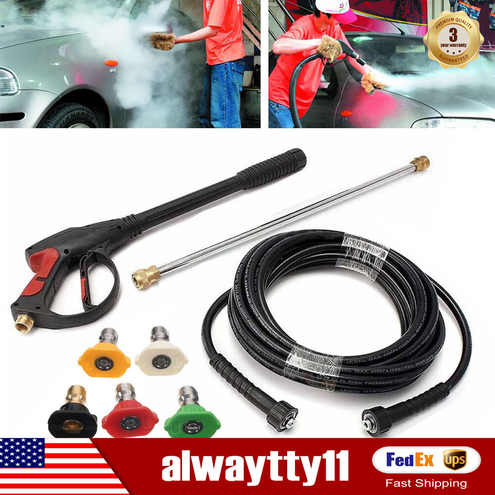 For Craftsman  High Pressure Power Washer Spray Gun Wand Hose Kit+5 Tips New