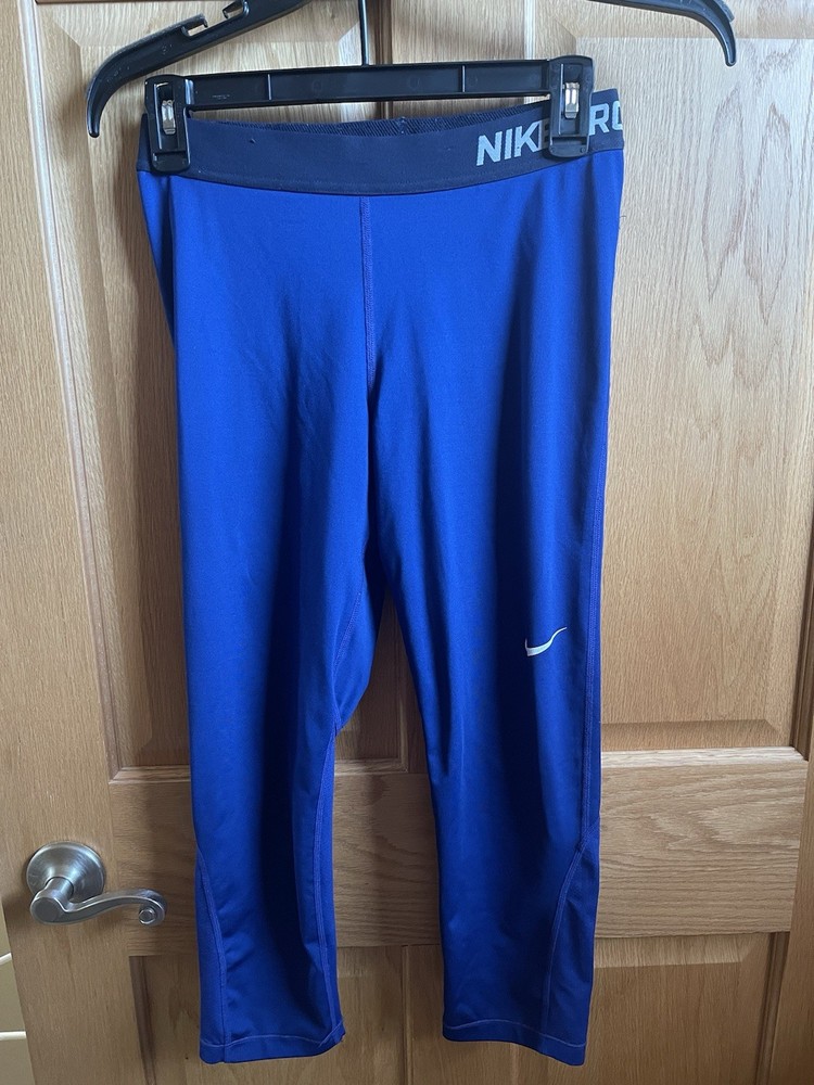 Nike Blue Elastic Waist Leggings for Women