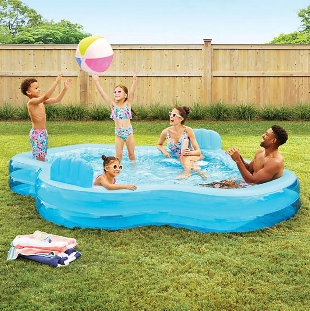 Members Mark 10ft Family Pool with 2 Inflatable Backrest Seats-image