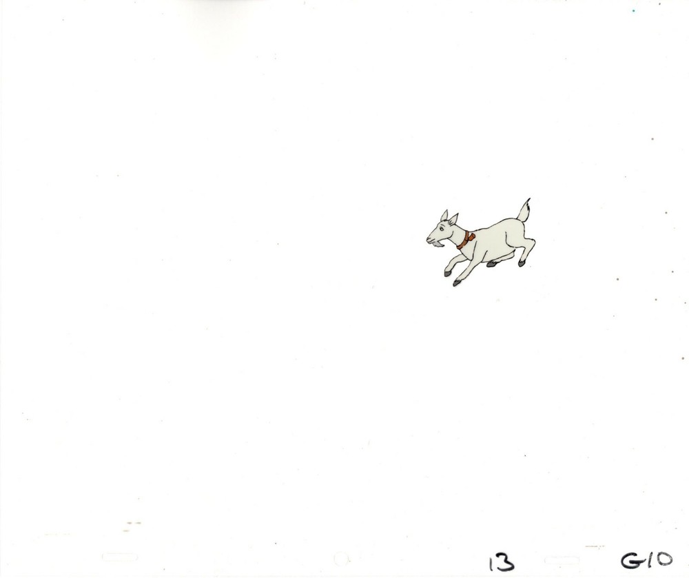 Vintage Hanna Barbera Goat Animation Cel Rare Production Art