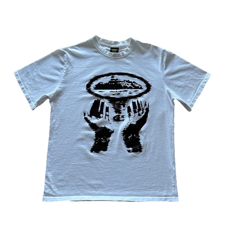 Corteiz Vortex Hands Graphic Men’s Size XL White Tee RARE