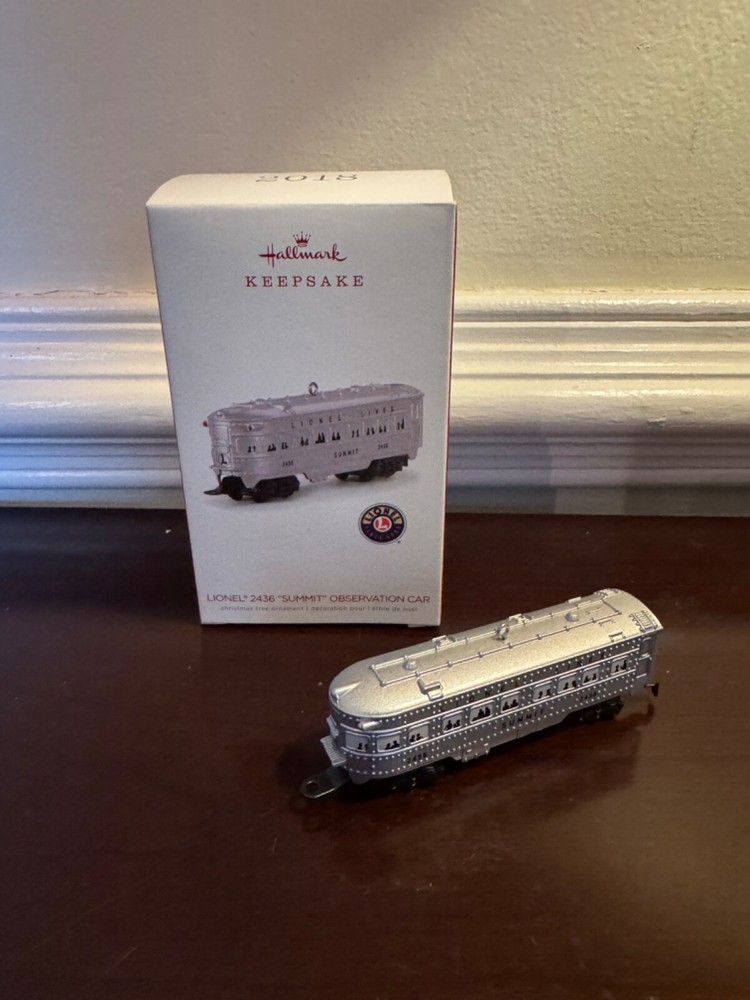 2018 Hallmark Keepsake Ornament Lionel 2436 Summit Observation Car Holiday Decoration