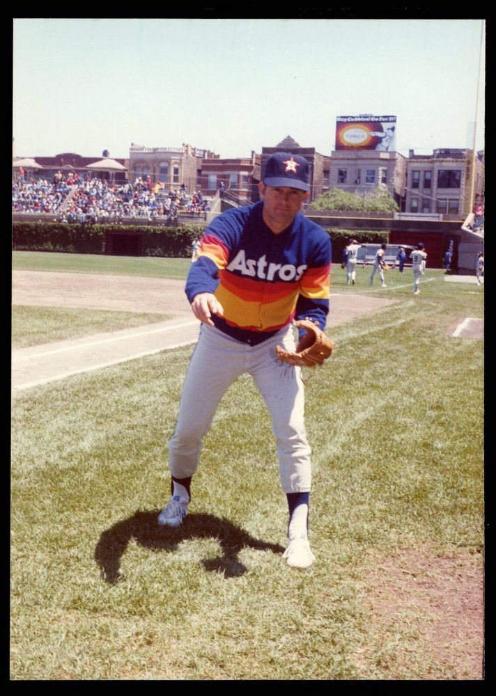 Nolan Ryan 1981 Houston Astros Wrigley Field Type 1 Original Color Photo