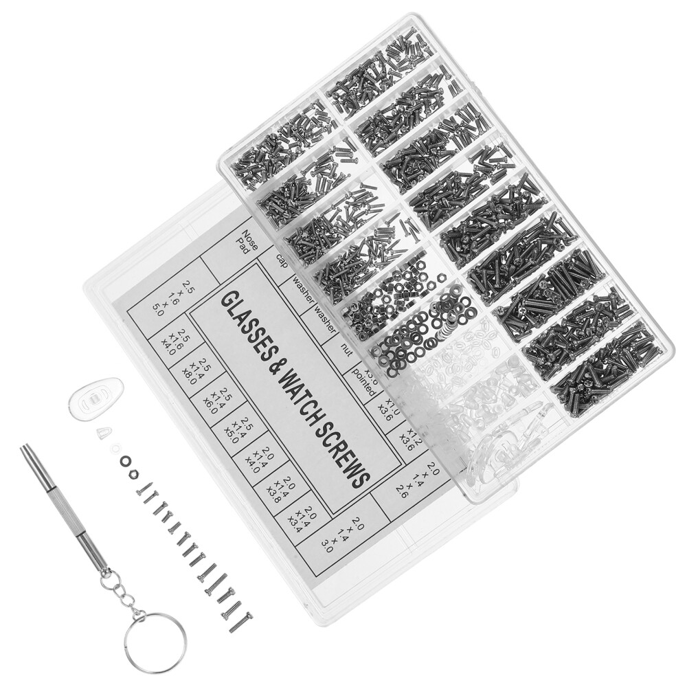 Glasses Cleaner Wipes Sunglasses Repair Kit Tool Eyeglass Screw Watch