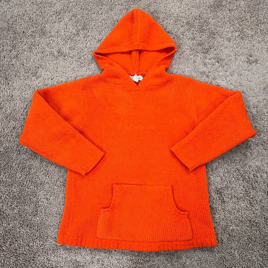 Clemson Tigers Hoodie Womens Large Orange Fleece Soft Chunky Cozy Pullover NCAA