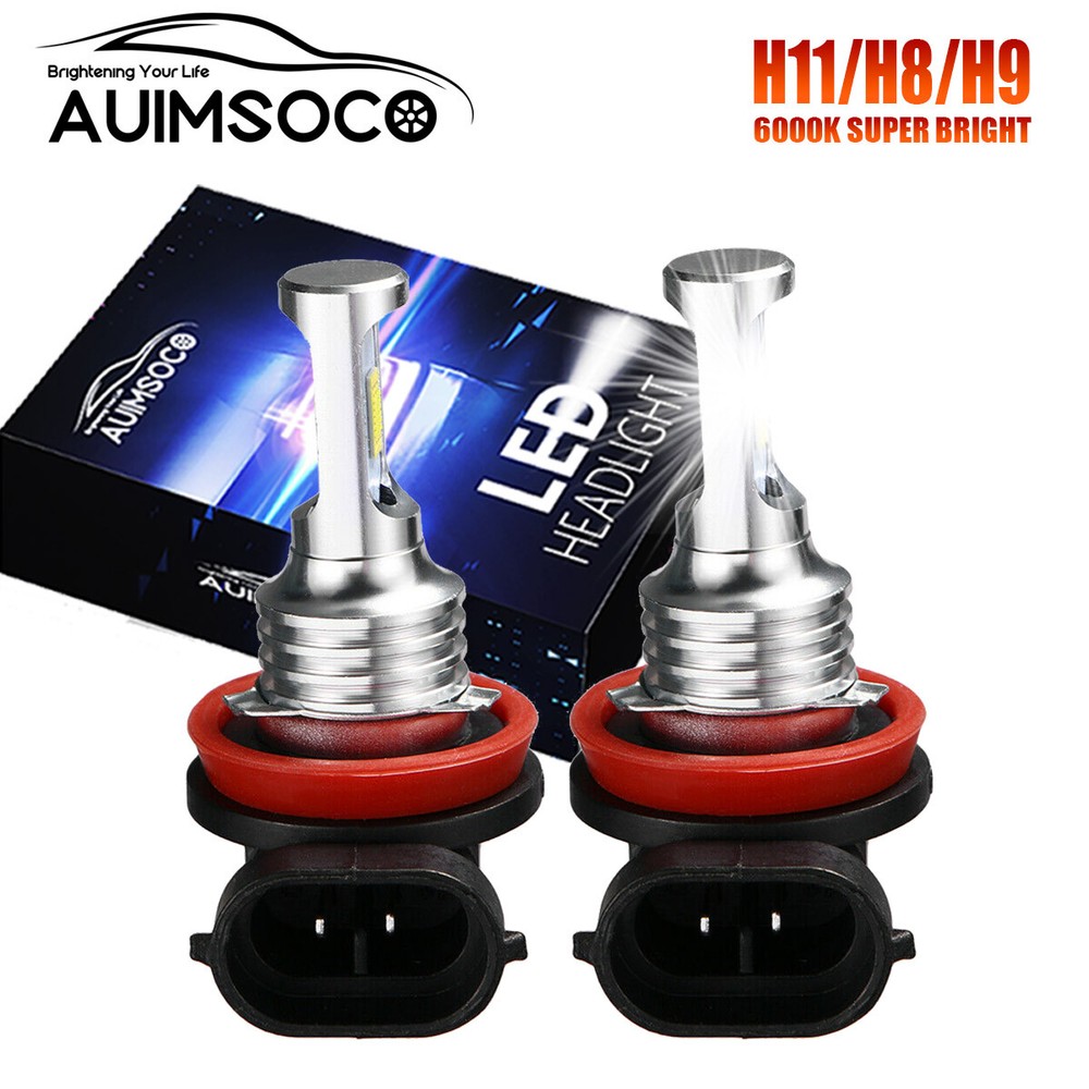 200W H11 LED Fog Light Bulbs 8000K White DRL Kit