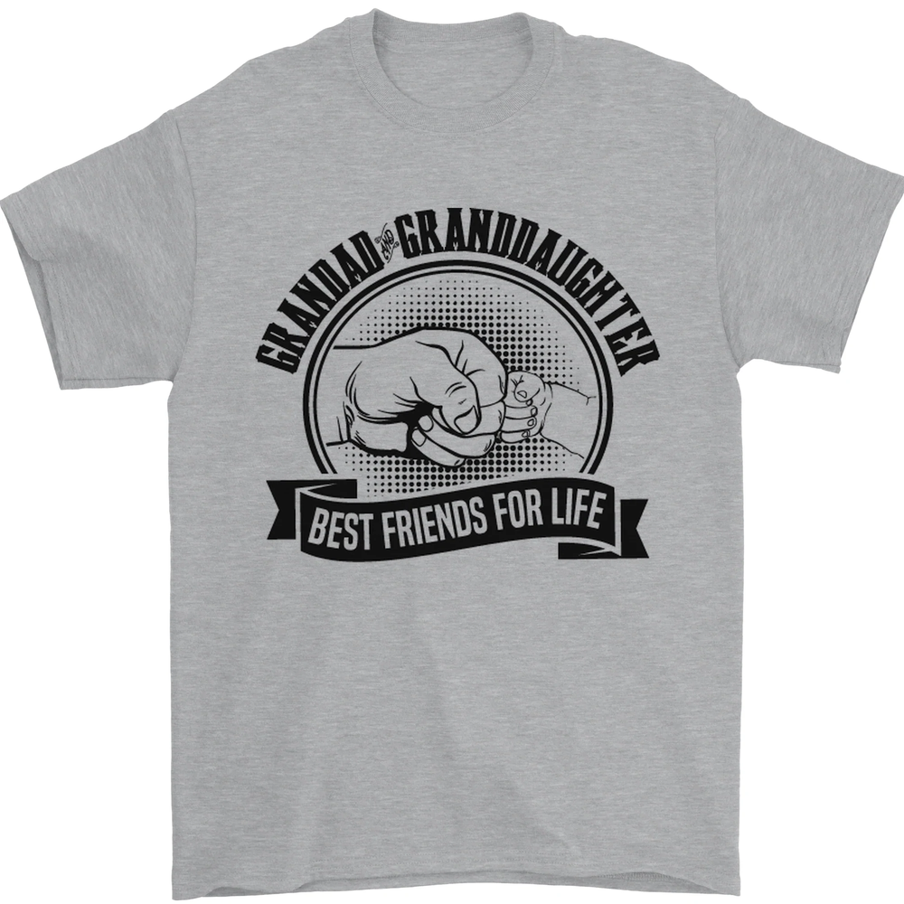 Grandad & Granddaughter Grandparents Day Mens T-Shirt 100% Cotton