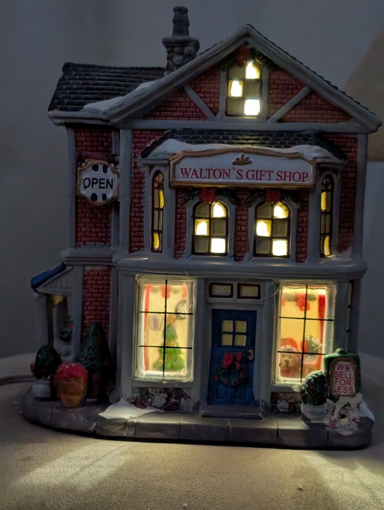 Walmart Waltons Gift Shop Christmas Village House