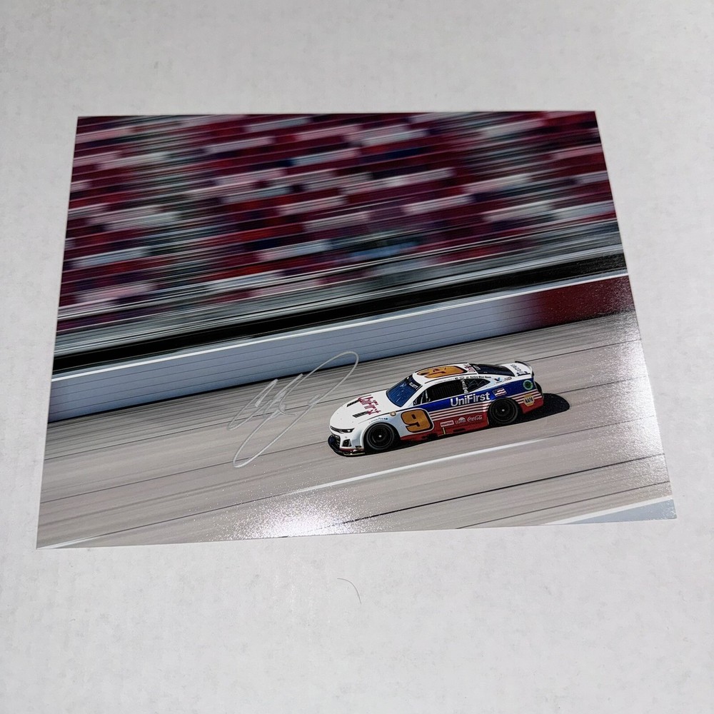 Chase Elliott 2024 DALE EARNHARDT JR THORWBACK 8x10 #9 HMS signed NASCAR photo