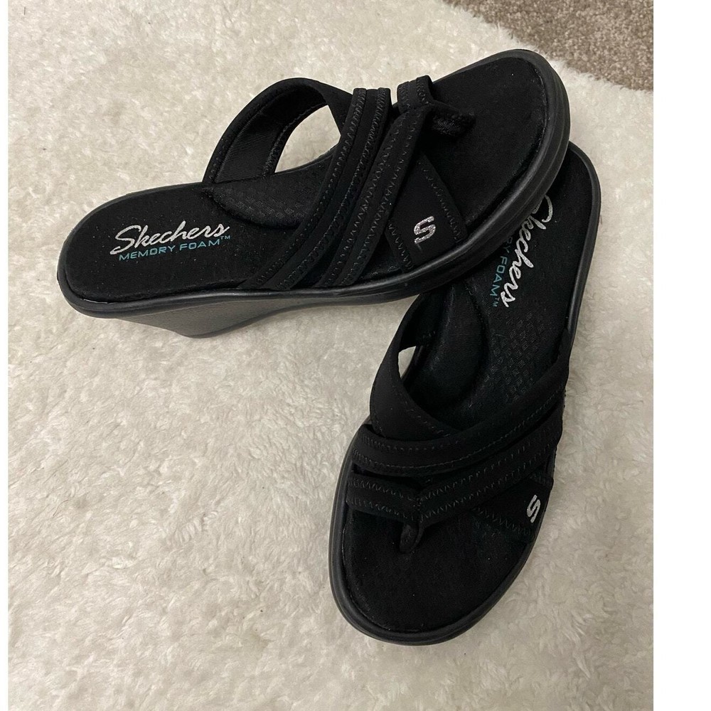 Skechers Women's Rumblers Wedge Sandal Size 6.5