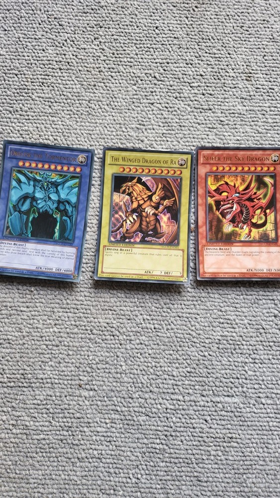 Yu-Gi-Oh Winged Dragon Ra Obelisk Slifer Sky Dragon