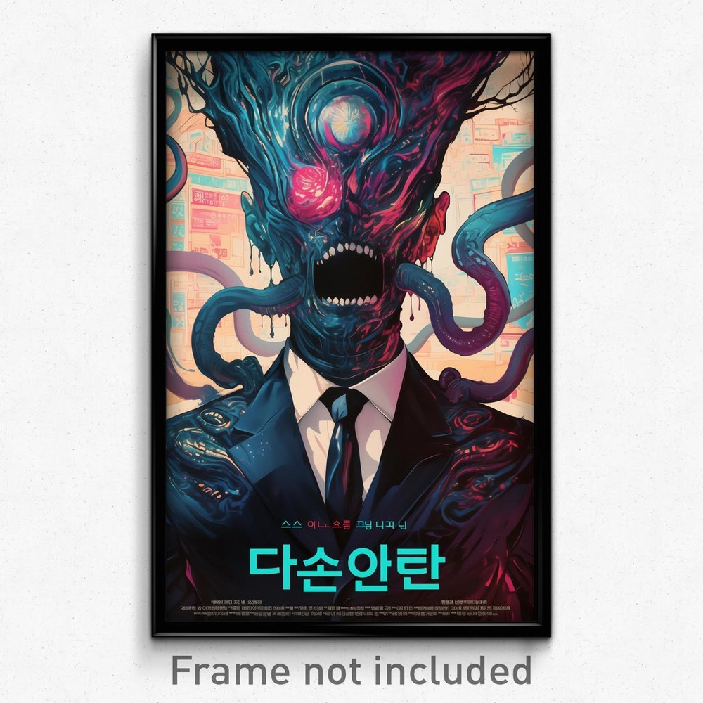 Korean Movie Poster - Distinct Sewer (Korea Psychedelic Art Retro Film Print)