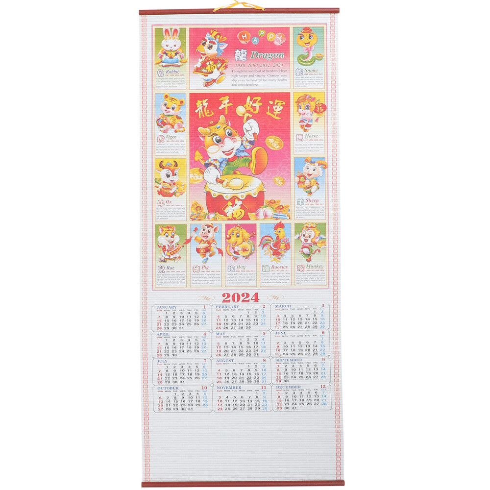 Calendars Large Monthly 2024 Zodiac Wall Advent for Children Office
