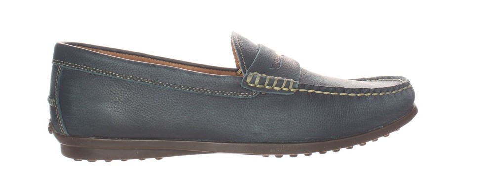 Johnnie-O Mens Laguna Penny Leather Blue Loafers Size 11.5 (7746893)