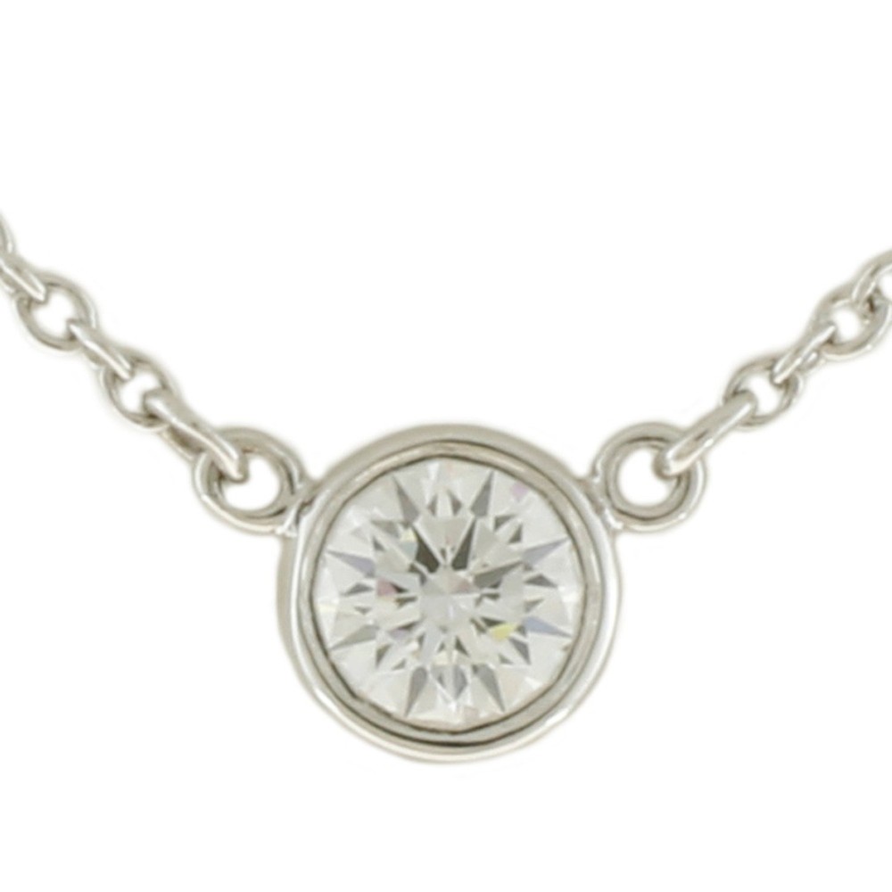 Tiffany & Co Pt950 Platinum Diamond By the Yard Necklace Pre-Owned Ladies