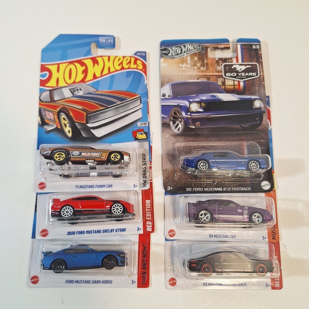 Hot Wheels Mustang 6 Cars Super Treasure Hunt/ Regular Treasure/ Target Exclusiv
