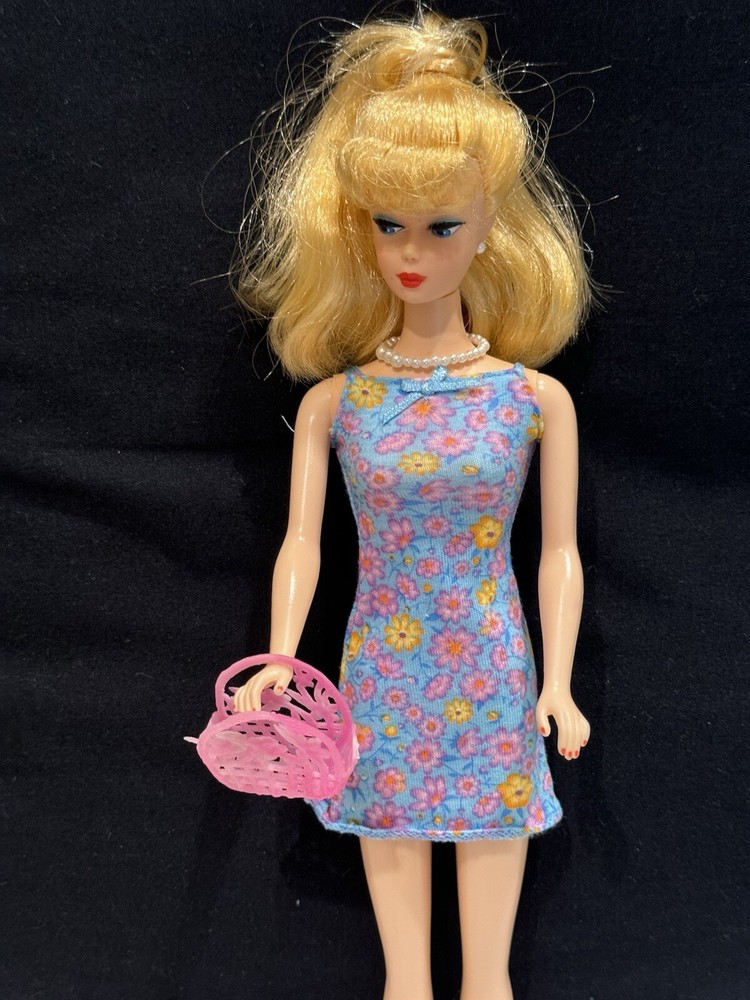Barbie Floral Dress Teen Skipper Fashionista Slim Doll Vintage Flower BagNo Doll