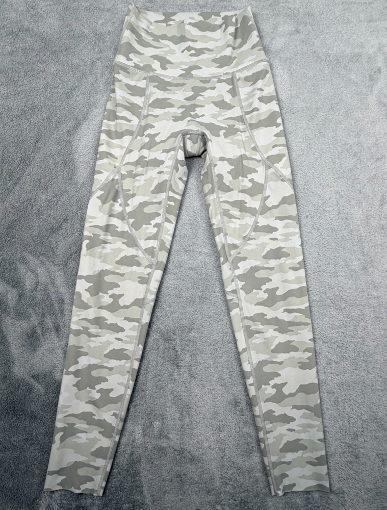 Aerie Leggings Chill Play Move Women’s XS Gray Camo High Rise Activewear