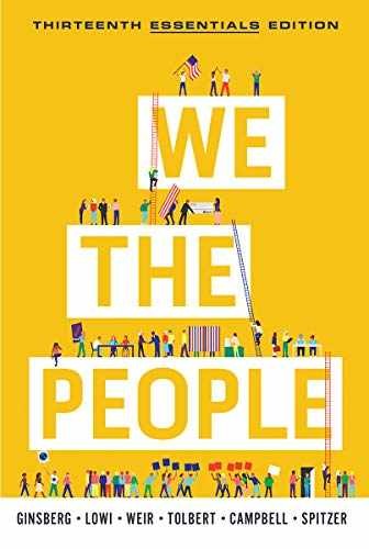 We the People - Paperback, by Ginsberg Benjamin; Lowi Theodore J.; Weir - Good c