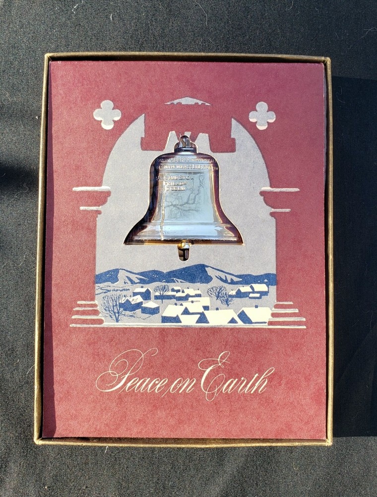 Vintage Remembrance B&B Liberty Bell Souvenir Paperweight with Pocket Knife NWB