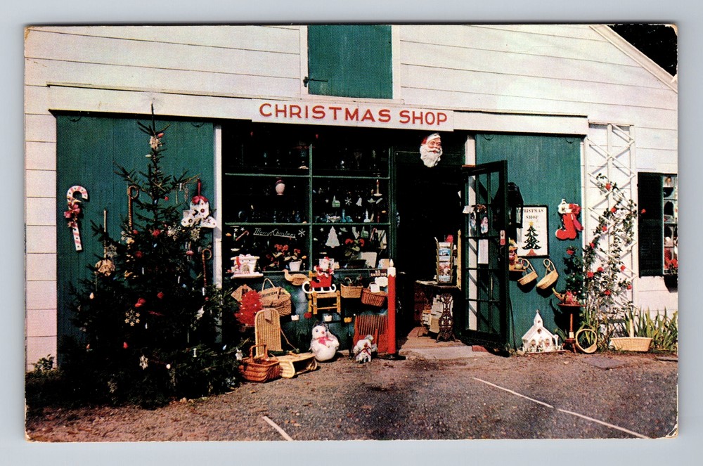 Yarmouth Port MA-Massachusetts, The Christmas Tree Shops, Vintage Postcard