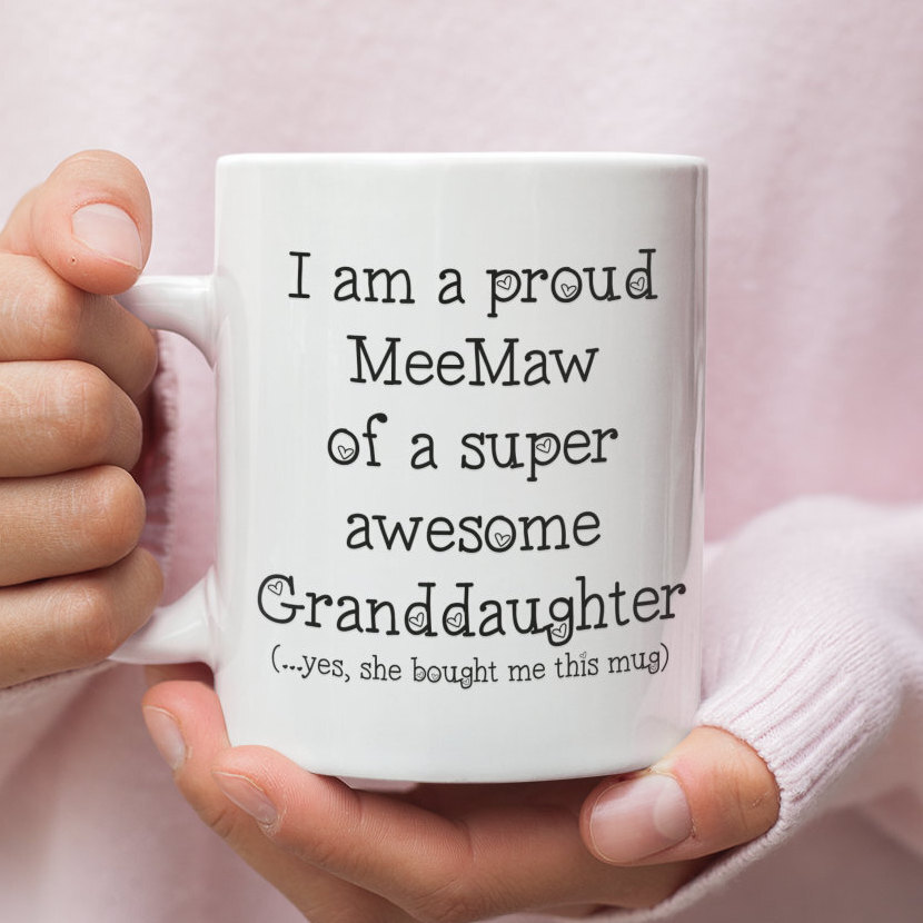 Meemaw Mug - White Ceramic Coffee Cup For Grandma