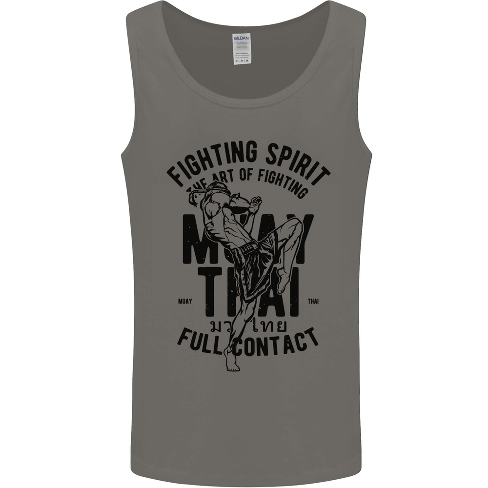 Muay Thai Full Contact Martial Arts MMA Mens Vest Tank Top