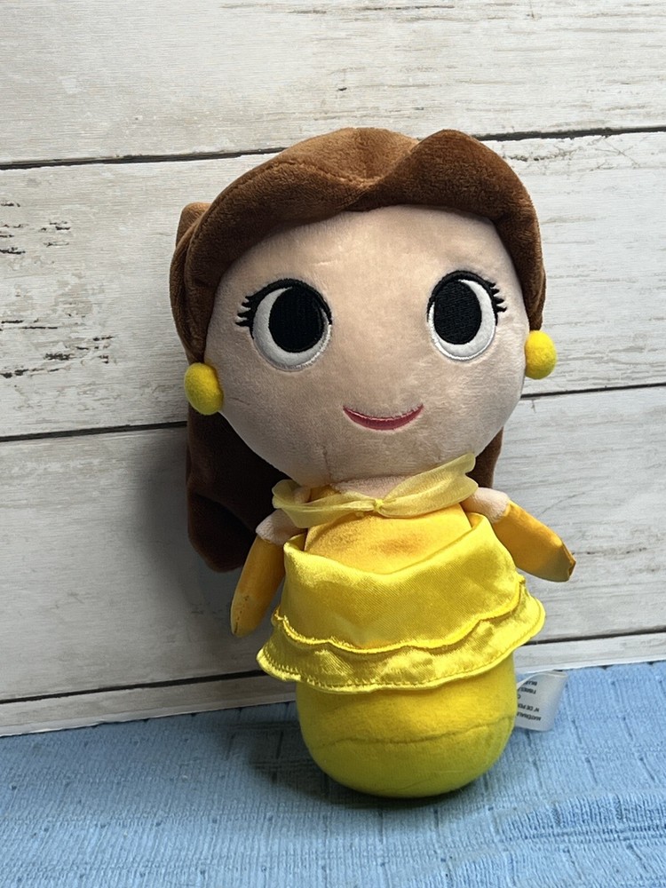 Disney FUNKO 8” Princess Belle Plush Doll Beauty and the Beast Stuffed Toy