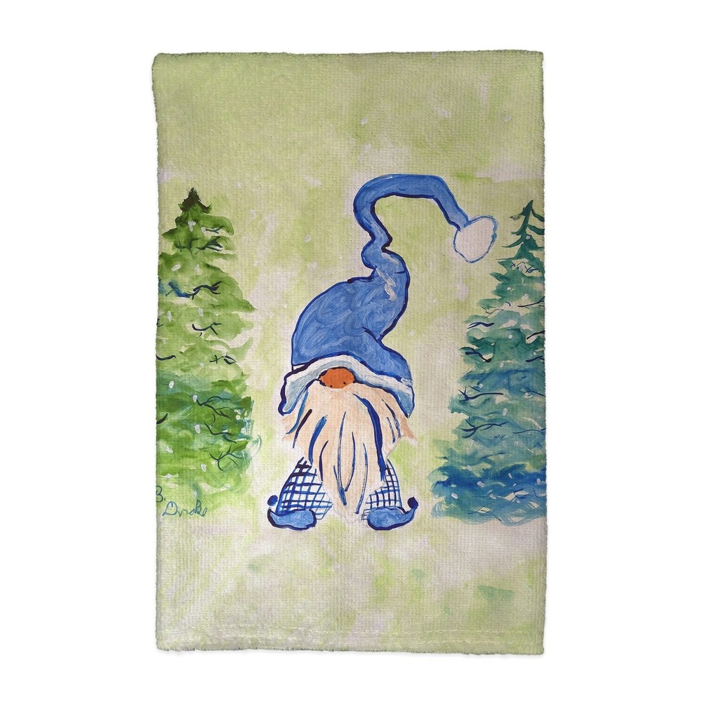 Festive Gnome and Christmas Tree Kitchen Towel 16x25 Inches  