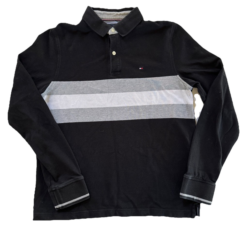 Men's Tommy Hilfiger Regular Fit Striped Polo Shirt Medium