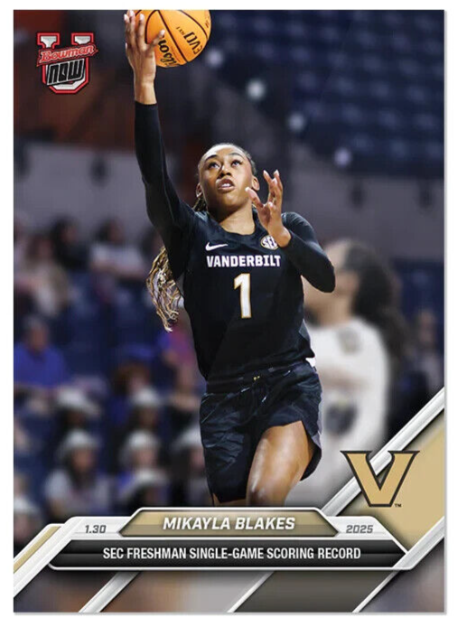 PRESALE 2024-25 Bowman U Now Mikayla Blakes 53 Points in Florida Win #55 PRESALE-image