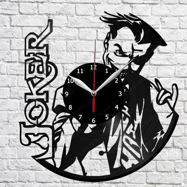 Joker Vinyl Record Wall Clock Art Decor Original Gift 12'' 30cm 2553