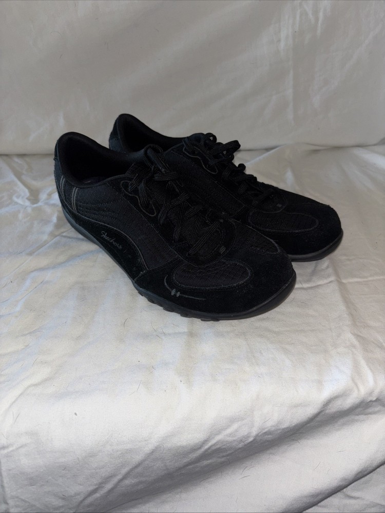 Skechers Relaxed Fit Breathe Easy Just Relax Memory Foam Women's Size 10 Black