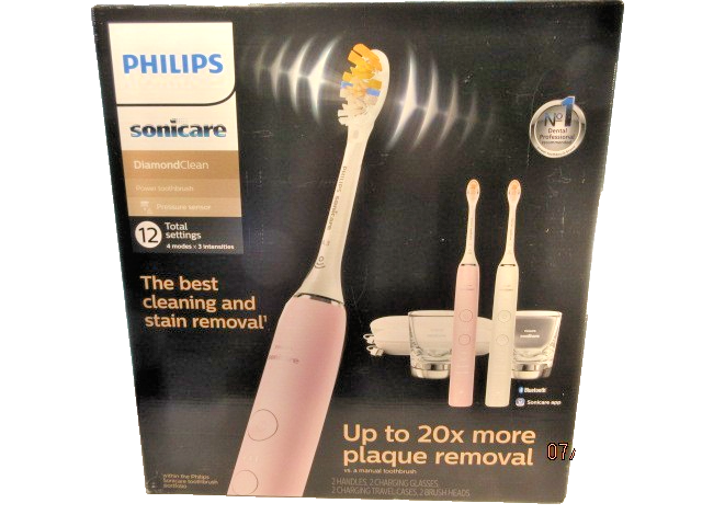 Philips Sonicare DiamondClean HX9912/99 Electric Toothbrush 2 Pack Rechargeable