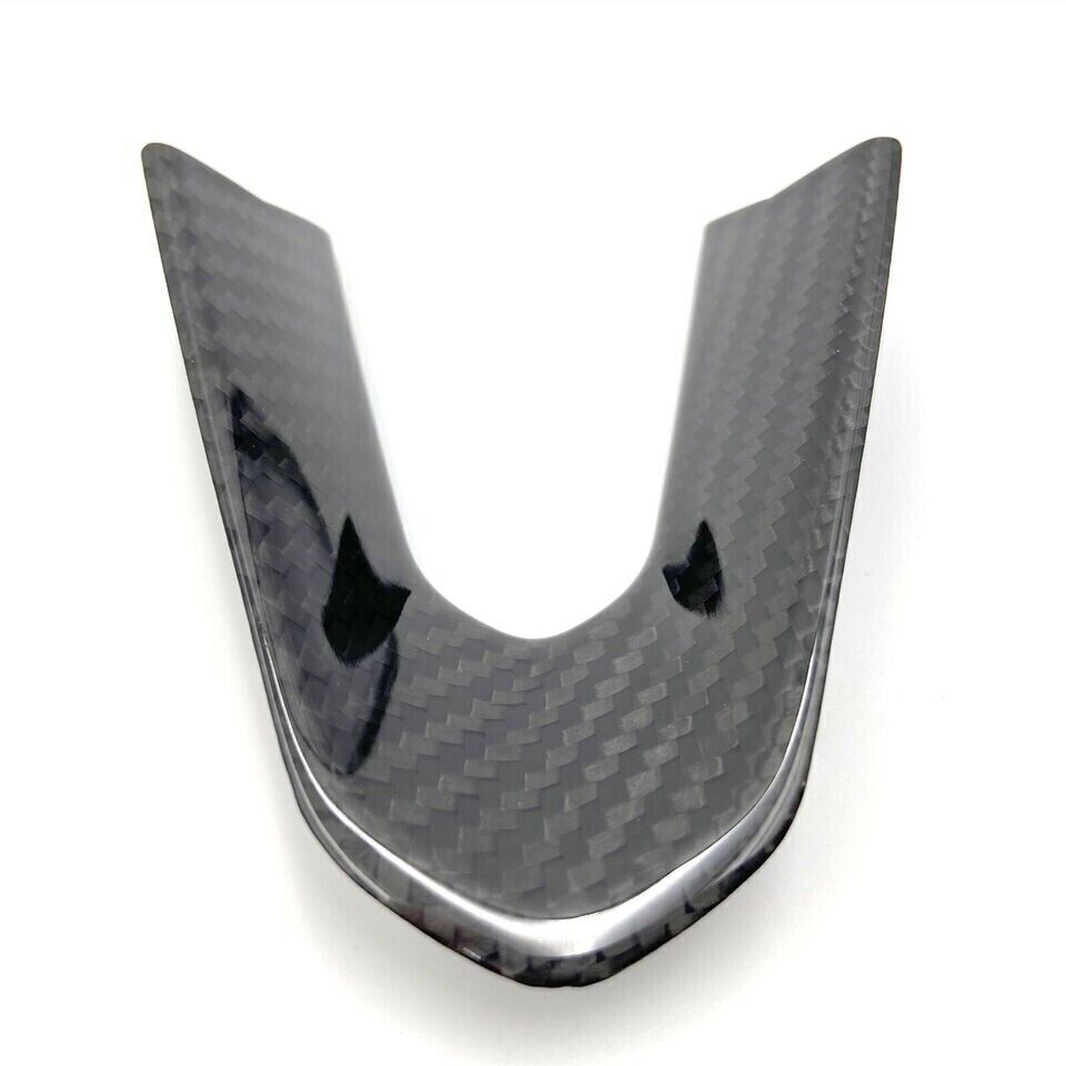 Real Carbon Fiber Steering Wheel U Type Cover Trim For Cadillac CT4 CT5 2020 UP