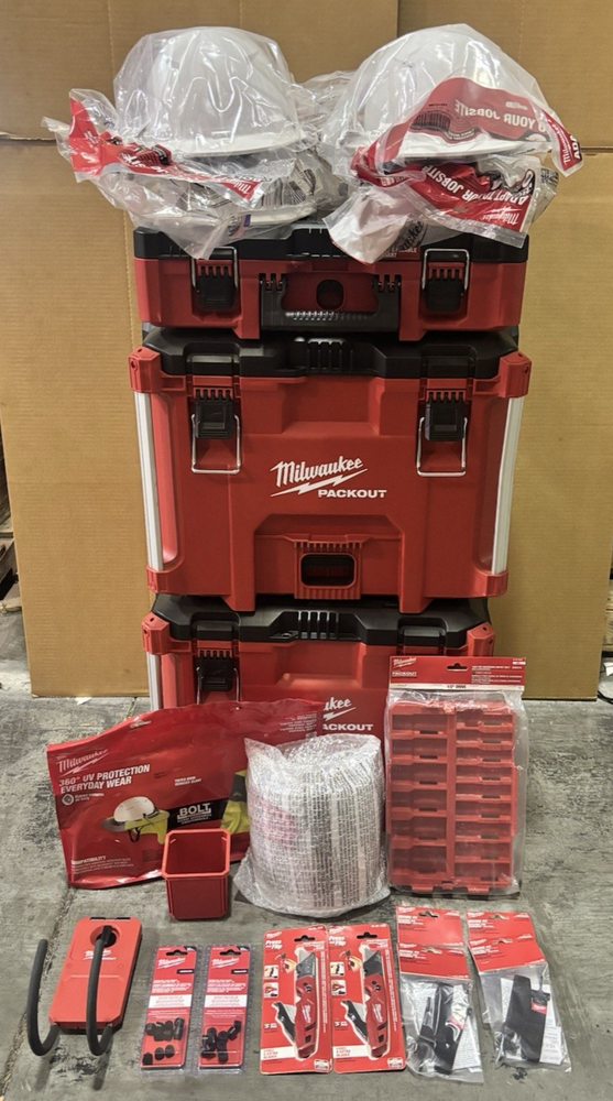 Milwaukee PACKOUT XL Tool Storage System for Tools Boxes Knives Helmets More AUC 8